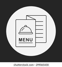 Menu Line Icon Stock Vector (Royalty Free) 299065310 | Shutterstock