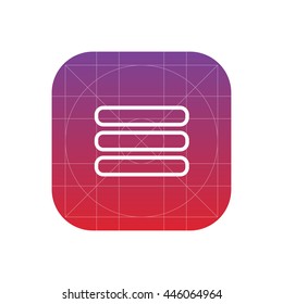 menu line icon