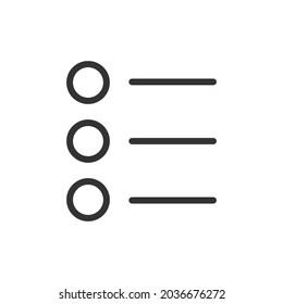 Menu line icon. Web symbol for web and apps. Sign design in outline style. Menu stroke object.