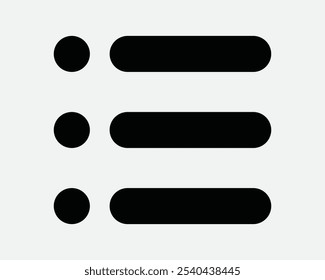 Menu Line List Hamburger Three Lines Selection Option Navigation Web Webpage Website More Open Select Icon Sign Shape Line Outline Black White Vector