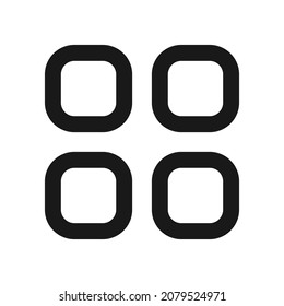 Diseño de iconos de interfaz de usuario de línea de menú 