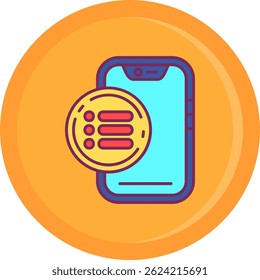 Diseño de icono de Vector de línea de menú