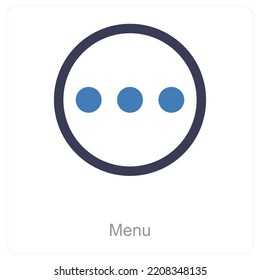 Menu And List icon concept