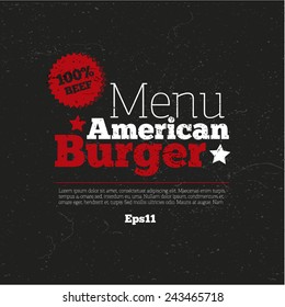 Menu, logo design, background for restaurant
