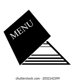  menu logo illustration vector image.