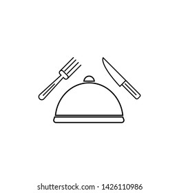 Menu logo vector icon on white background