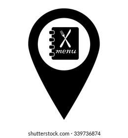 menu - map pointer vector icon