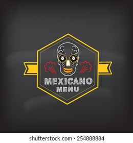 Menu mexican design.Vector illustration.