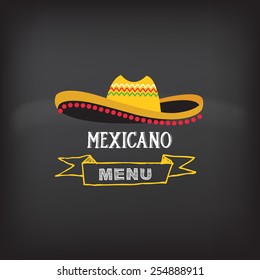 Menu mexican design.Vector illustration.