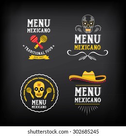 Menu Mexican Logo And Badge Design.