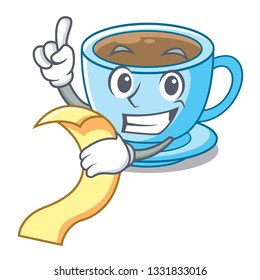 With menu milk tea in character the shape