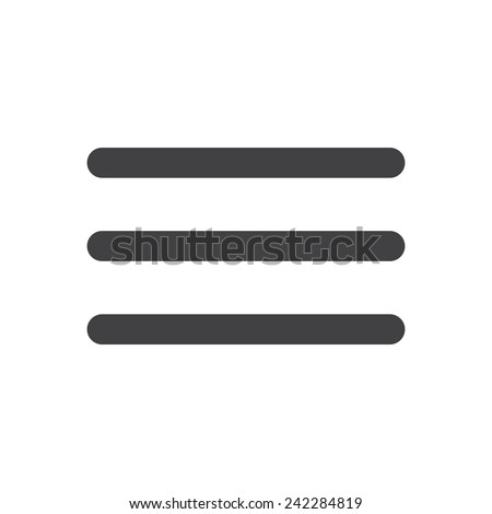 Menu, modern flat icon