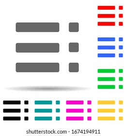 icono de estilo multicolor. Línea delgada simple, contorno vectorial de iconos web para ui y ux, sitio web o aplicación móvil