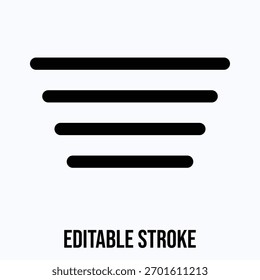 Icono de Vector lineal aislado, trazo editable.