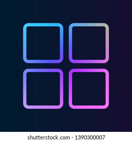 Menu nolan icon. Simple thin line, outline vector of web icons for UI and UX, website or mobile application