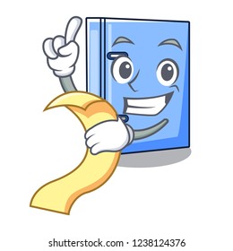 With menu office binder mascot blank copy book