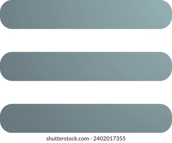 Barra de opciones de menú Icono, vector, plano, gradiente, color, ilustración, arte