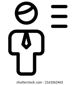 menu option in for employee portfolio layout