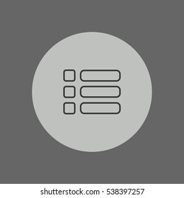 menu outline icon vector illustration sign symbol, can be used for web and mobile design