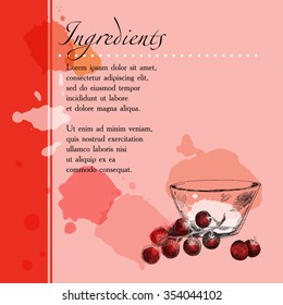 menu page with drawings of hands