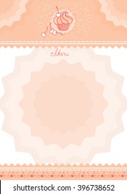 menu pattern for confectionery