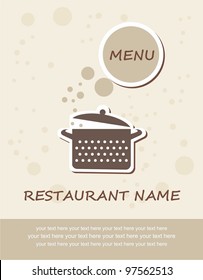 Menu with pot