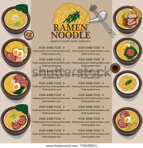 Menu Ramen Noodle Japanese Food Template Stock Vector Royalty Free 750038821,Giant Octopus Cooking