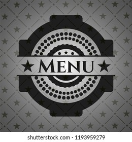 Menu realistic dark emblem