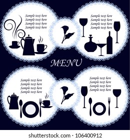 The menu restaurant