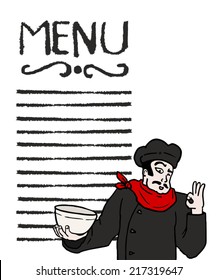 Menu restaurant