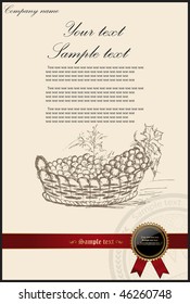 menu for restaurant