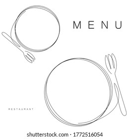 Menu Restaurant Background Design Vector Illustration Stock Vector ...