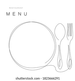 Menu restaurant background. Vector illustration