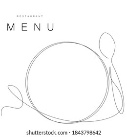 Menu restaurant background vector illustration