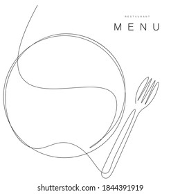 Menu restaurant background. Vector illustration	