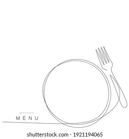 Menu restaurant background, vector illustration