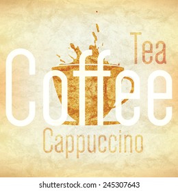 Menu for restaurant, cafe, bar, coffee house