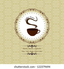 Menu for restaurant, cafe, bar, coffeehouse / Template Coffee shop menu