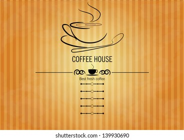 Menu for restaurant, cafe, bar, coffeehouse