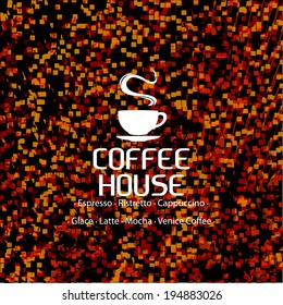 Menu for restaurant, cafe, bar, coffeehouse / Template Coffee shop menu 