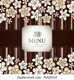 Menu for restaurant, cafe, bar, coffeehouse