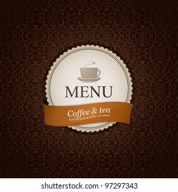 Menu for restaurant, cafe, bar, coffeehouse