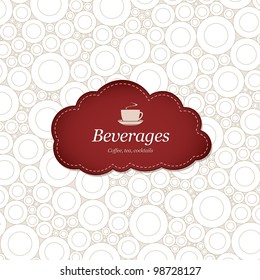 Menu for restaurant, cafe, bar, coffeehouse