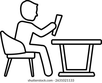 menu restaurant coffee order hotel service read chair 9903