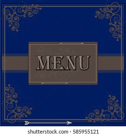 menu in the restaurant, cover