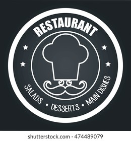 menu restaurant cover icon vector illustration graphic