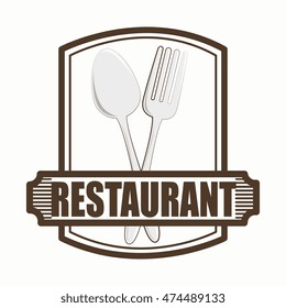 menu restaurant cover icon vector illustration graphic