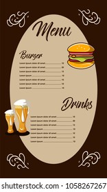 Menu Restaurant custom eps 10