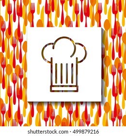 menu restaurant with cutlery set vector illustration design