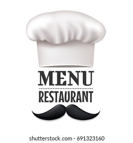 Menu Restaurant Design, With Gradient Mesh, Vector Illustration